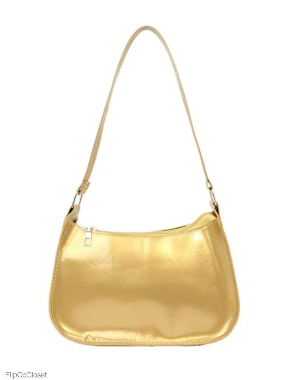 Patent Leather Clutch Purse Shiny Evening Handbags for Women Armpit Shoulder
